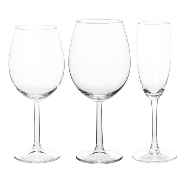 18-teiliges Sekt- und Weingläser-Set - Edle Gläser für Weinliebhaber und besondere Anlässe - 6 Sektgläser 6 Weissweingläser 6 Rotweingläser