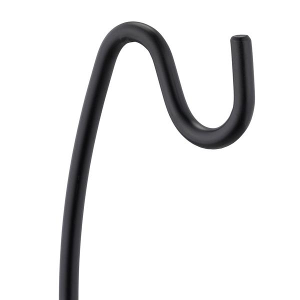 Porta banane in metallo, pratico appendino per banane con gancio, nero