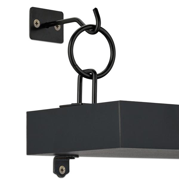 Lot de 2 étagères suspendues Industrial, étagères murales en bois et fer, chacune environ 13 x 48 x 12 cm