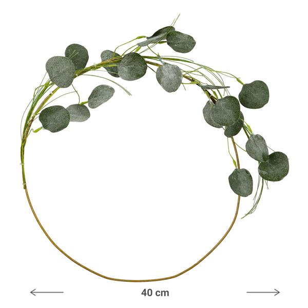 45110 Anneau à suspendre, eucalyptus, env. 40cm