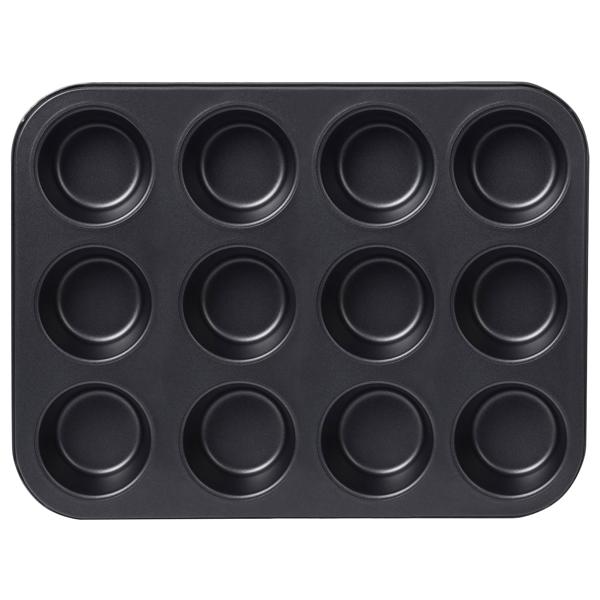 Teglia per muffin per 12 muffin – antiaderente & senza PFOA – 35,5 x 26,5 cm – resistente al calore fino a 220 °C – facile da pulire