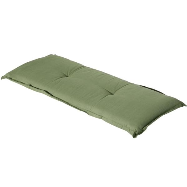 Bench cushion green 120x48 cm – Comfortable 6 cm SG-20 padding – Seat cushion for garden bench made of cotton & polyester – UV protection, garden bench cushion