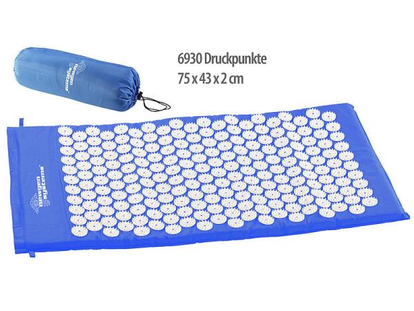 Entspannungsmatte mit 6930 Druckpunkten, 75 x 43 x 2 cm