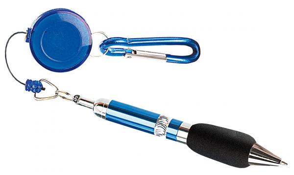 15er-Set Pen-Rewinder mit Karabiner-Haken und Gürtelclip, 60 cm Leine