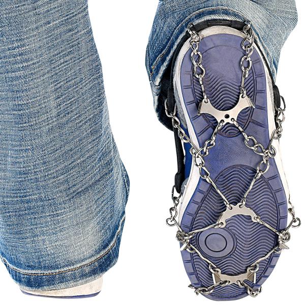 1 paire de chaînes universelles pour chaussures, pointure 34 - 43
