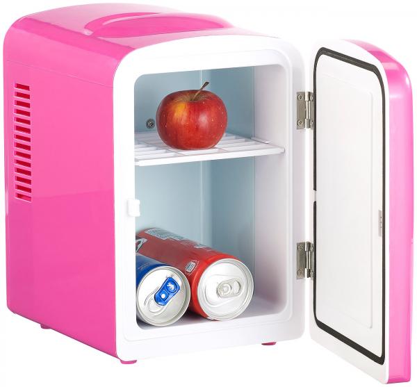 Mini réfrigérateur 2 en 1 avec prise 12 / 230 V - Rose