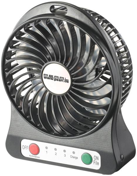 2in1/Battery Table Fan with LED Light, 1,300 mAh