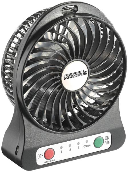 2in1/Battery Table Fan with LED Light, 1,300 mAh