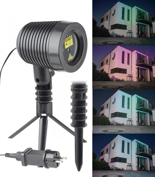 Projecteur laser rouge et vert d’extérieur effet pluie d’étoiles