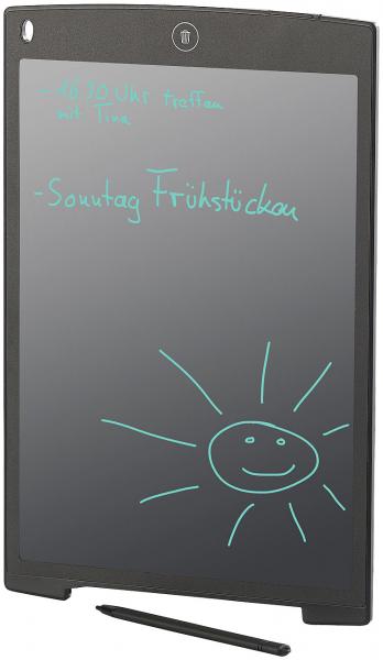 Tableau LCD de 30 cm / 12 pouces avec stylet, 100 000 effacements
