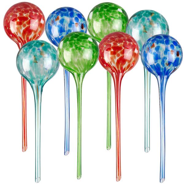2er -Set  Giessfrei-Bewässerungs-Kugeln aus Glas, je 4 Stk., Ø 8,5 cm
