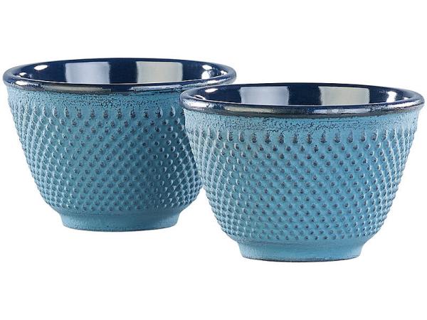 Set de 4 tasses à thé style Arare japonais - Bleu