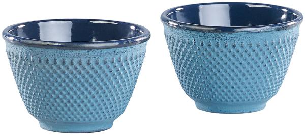 Set de 4 tasses à thé style Arare japonais - Bleu