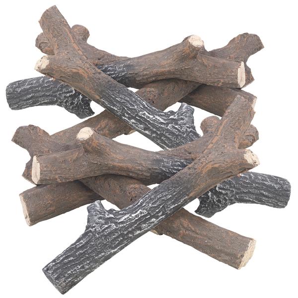 Set di 8 nodi decorativi per stufe a bioetanolo, ceramica resistente al calore