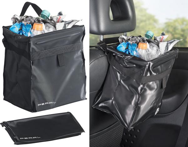 Camping & car folding waste container, leak-proof closable, 10 l