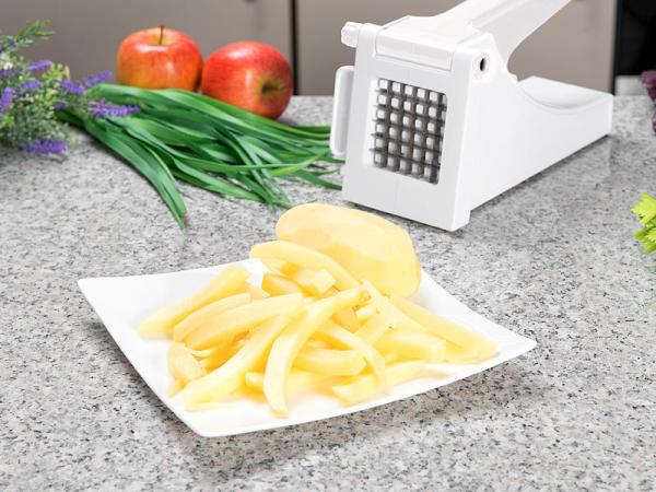 Taglierina per patatine fritte e verdure con griglia di taglio rimovibile