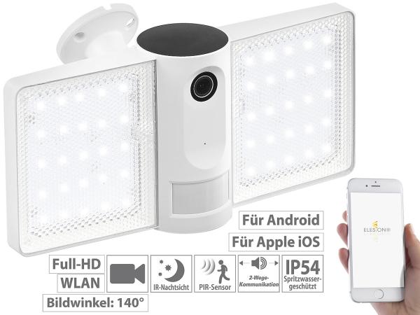 Full HD IP Surveillance Camera,LED Spotlight, Wi-Fi, App, forEcho Show