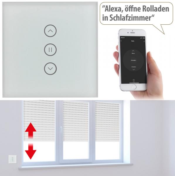 Comando a sfioramento per tapparelle da incasso con WLAN, app e comando vocale