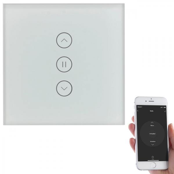 Comando a sfioramento per tapparelle da incasso con WLAN, app e comando vocale