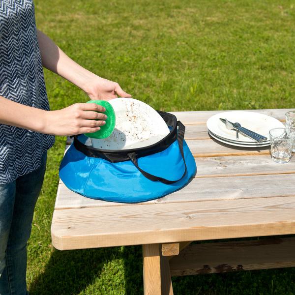 Seau de camping pliable en nylon - 10 L