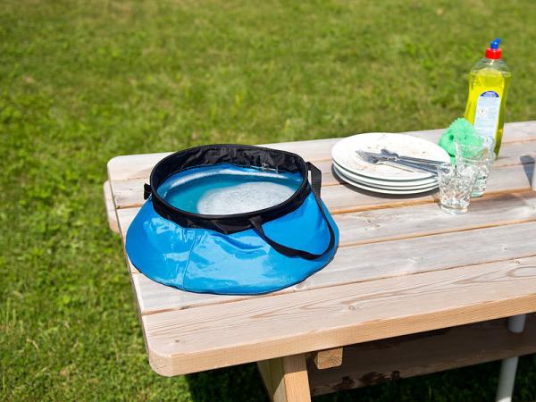 Seau de camping pliable en nylon - 10 L