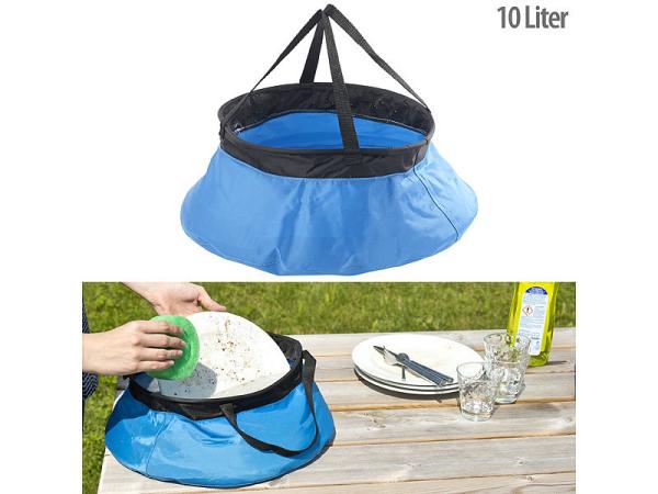 Seau de camping pliable en nylon - 10 L