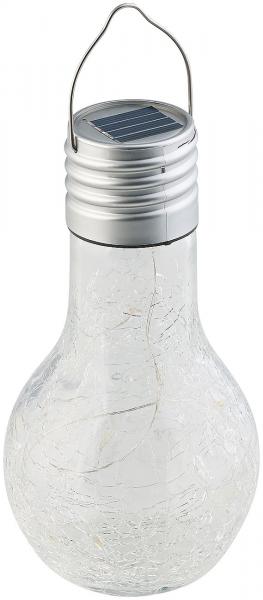Lot de 4 ampoules à LED décoratives aspect craquelé, avec chargement solaire