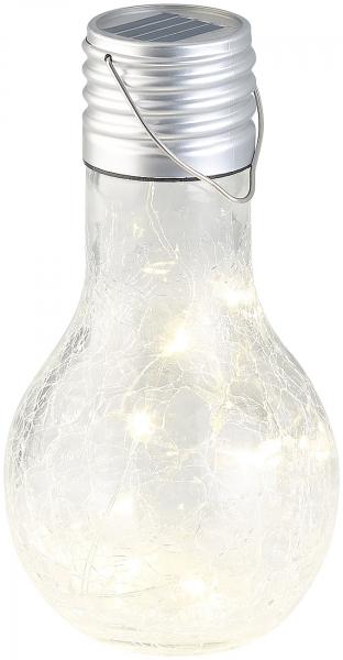 Lot de 4 ampoules à LED décoratives aspect craquelé, avec chargement solaire