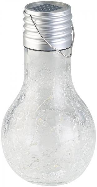 Lot de 4 ampoules à LED décoratives aspect craquelé, avec chargement solaire