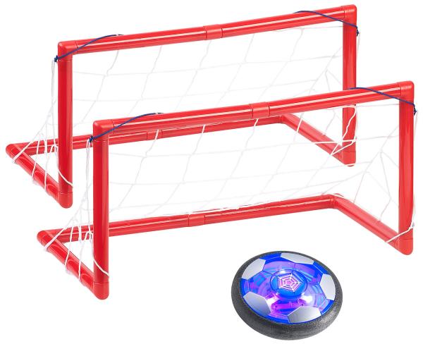 Ballon de football aéroglisseur d’intérieur et 2 buts à ventouse