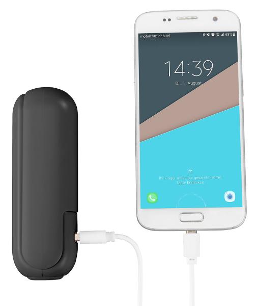 Mini ventilateur 3 en 1 avec fonction batterie d’appoint et lampe de poche