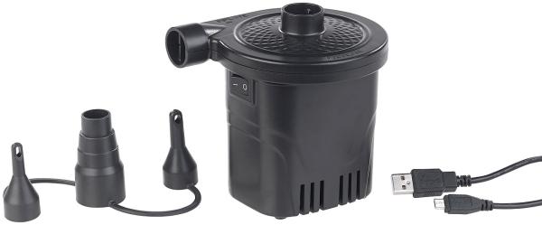 pompa pneumatica ricaricabile 2in1 con funzione di banca di energia e cavo di ricarica USB, 250 l/min