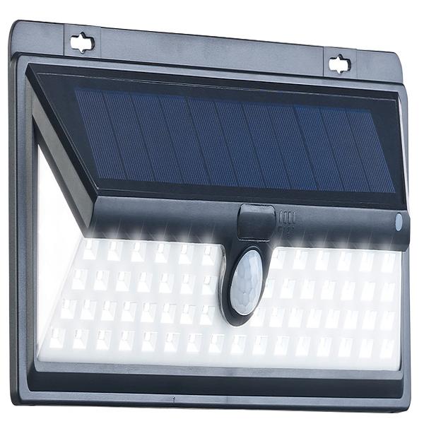 Solar-LED-Wandleuchte, Bewegungs-Sensor & Akku, 800 Lumen, 13,2 Watt