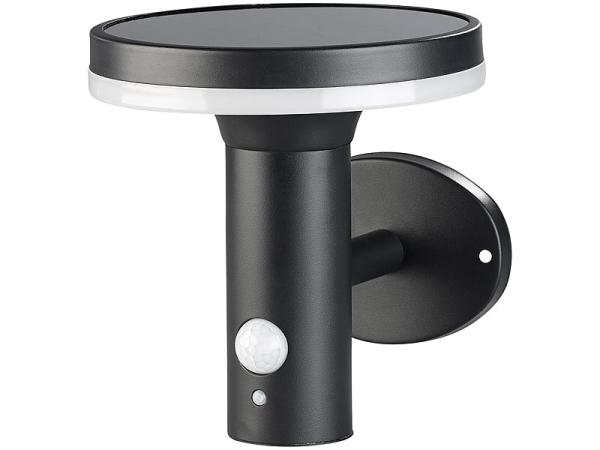 2 luci a parete solari premium a LED, sensore PIR, luce notturna, 600 lumen
