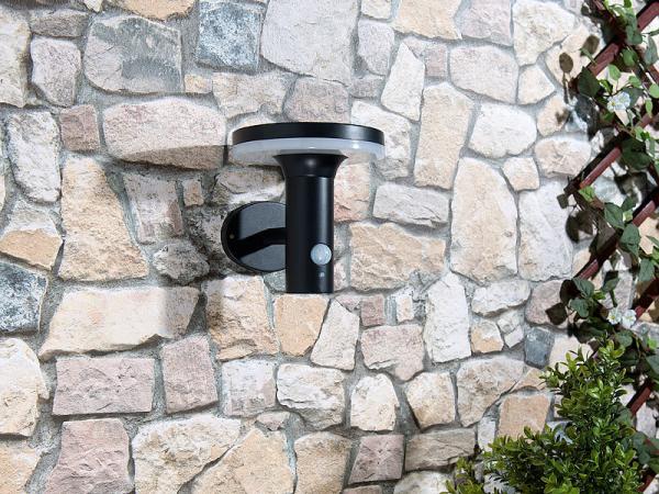 2 luci a parete solari premium a LED, sensore PIR, luce notturna, 600 lumen