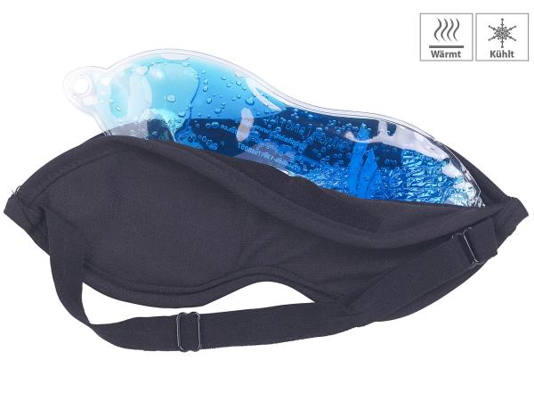 Lot de 2 masques occultant 2 en 1 avec coussinet amovible en gel chaud/froid