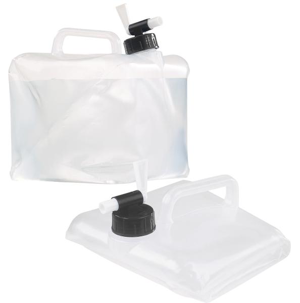 Foldable water canister with tap, 5 liters, ideal for drinking water