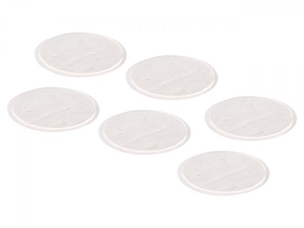 6 replacement gel pads for EMS muscle trainer/stimulator EM-220 & EM-240