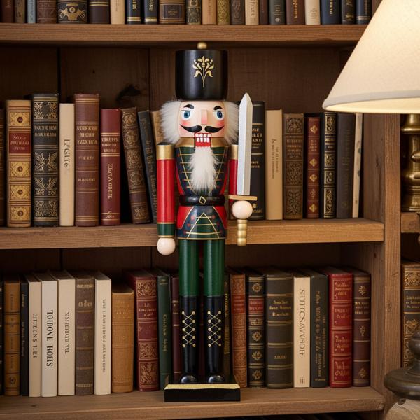 Handbemalter Deko-Nussknacker’’Soldat’’ im Erzgebirge-Stil, 48,5 cm