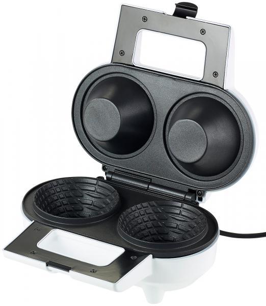 Cialdiera doppia per vaschette per coni gelato, 550 W, rivestimento antiaderente