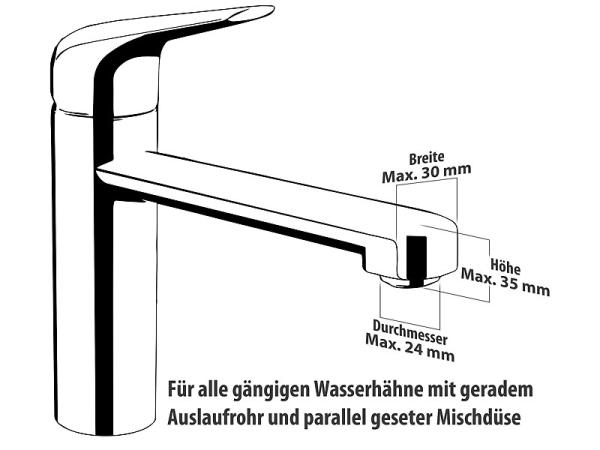 Universal-Wasserhahn-Adapter zum Anschluss von Gartenschläuchen