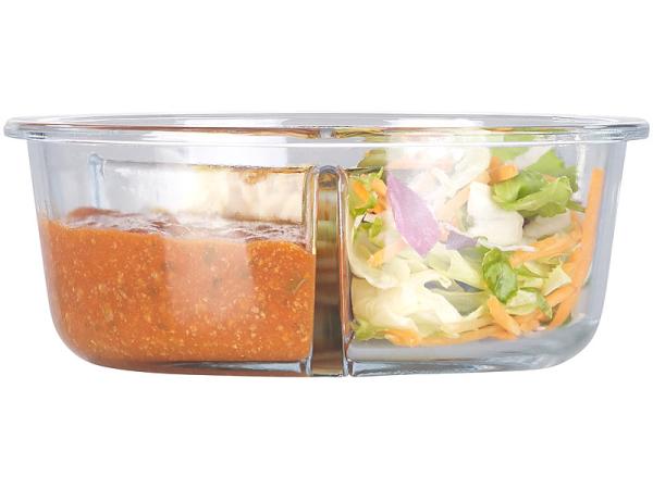 Boîte de conservation en verre à 3 compartiments -20 °C à 520 °C