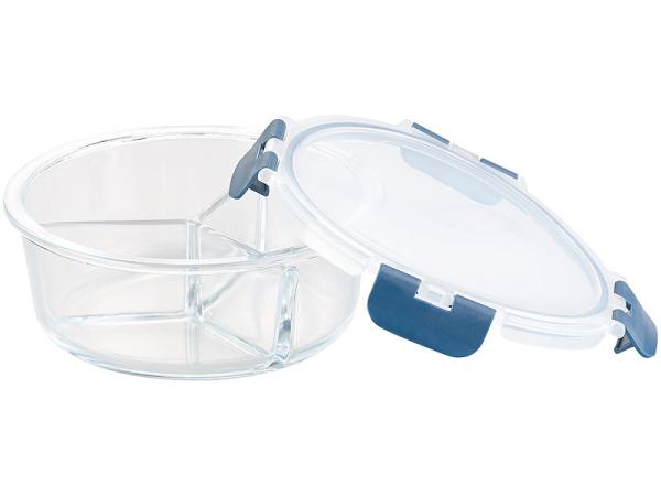 3 boîtes de conservation en verre à 3 compartiments -20 °C à 520 °C