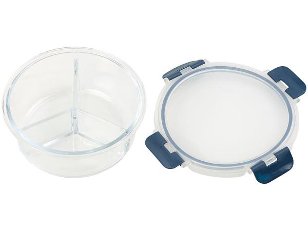 3 boîtes de conservation en verre à 3 compartiments -20 °C à 520 °C