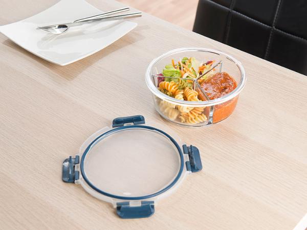3 boîtes de conservation en verre à 3 compartiments -20 °C à 520 °C