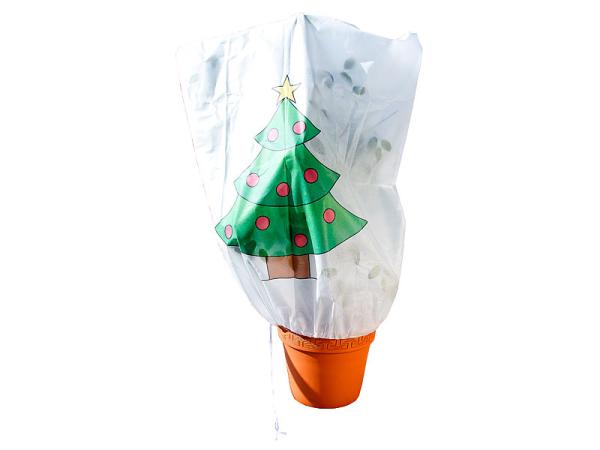 set of 4 winter protection cover "Christmas" for plants, 110 x 120 cm
