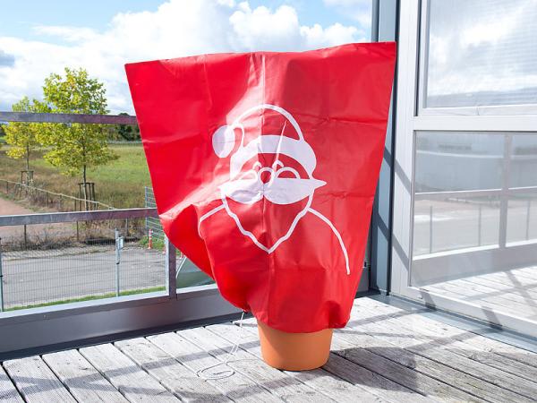 set of 4 winter protection cover "Christmas" for plants, 110 x 120 cm