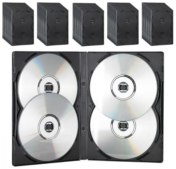 CD/DVD soft case for 4 DVDs set of 50 black