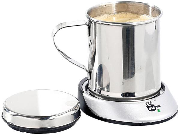 Piastra calda USB con tazza isolata