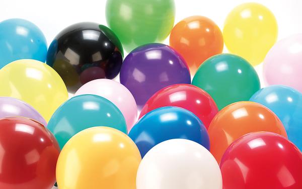 100er-Megapack bunte Luftballons, bis 30 cm